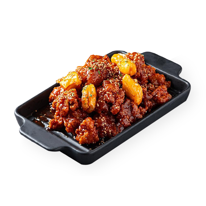 매콤달콤 떡 닭강정